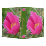 F0007 Wild Rose 3 Ring Binder