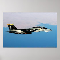 F14 Jolly Rodger Over Iraq Print
