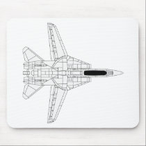 F14 Tomcat - Top mousepads