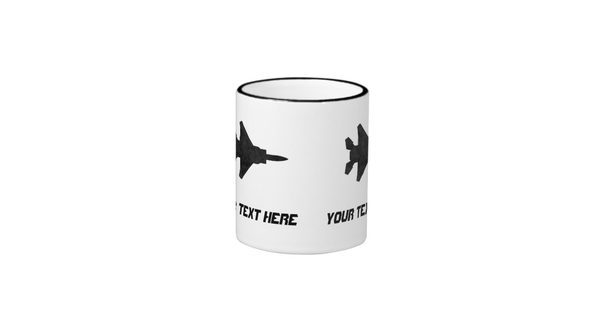 F15 Eagle Fighter Jet Silhouette AirForce Aircraft Ringer ...
