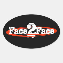 F2F Oval Sticker