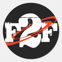 F2F Round Sticker
