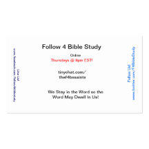 F4BS Evangelist Cards (100 ct) Business Cards