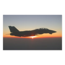 F 14 Tomcat Fighter Jet Rectangle Stickers