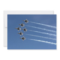 F-16 Thunderbirds Delta Formation Personalized Announcement