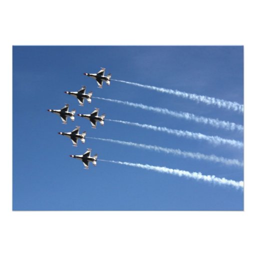 F-16 Thunderbirds Delta Formation Personalized Announcement