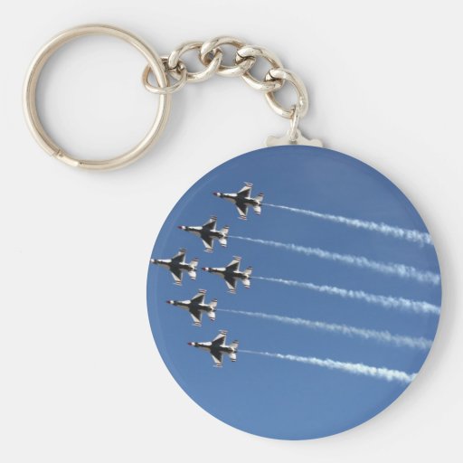 F-16 Thunderbirds Delta Formation Keychain