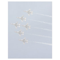F-16 Thunderbirds Delta Formation Customized Letterhead