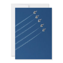 F-16 Thunderbirds Five Formation Personalized Invite