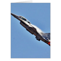 F 16s Jets Fighters Airplanes Greeting Card