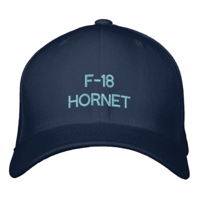 F-18 HORNET EMBROIDERED HATS by dogiron