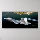 F-22 crea el poster del corriente de chorro