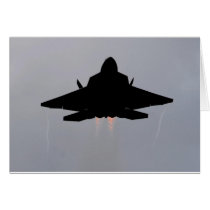 F-22 LEAVING GUAM GREETING CARDS