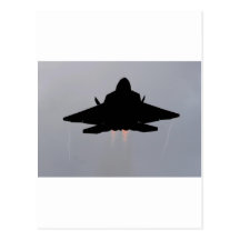 F-22 LEAVING GUAM POSTCARD