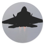 F-22 LEAVING GUAM ROUND STICKERS