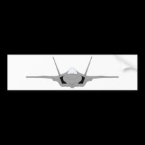 F-22 Raptor - Head-On bumper stickers