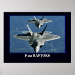F 22  Raptors Print