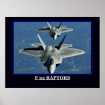 F 22  Raptors Print