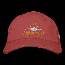 F-35 Golf Hat embroidered hats