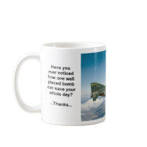 F-4 Phantom with bomb load mug