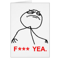 F Asterisk Yea Card