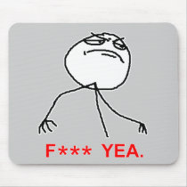 F Asterisk Yea Mouse Pad