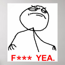 F Asterisk Yea Posters