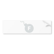 F Bomb Bumper Sticker