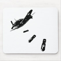 F-Bomb Diver (Black) mousepads