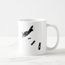 F-Bomb Diver (Black) Mugs