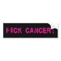 F*ck Breast Cancer Bumper Sticker bumper stickers