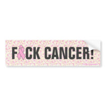 "F*CK CANCER" Breast Cancer Bumper Stickers