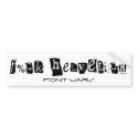F%ck Helvetica Bumper Sticker bumper stickers by ImagineThatDesign F%ck Helvetica Bumper Sticker bumper stickers