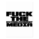 F*CK THE ESTABLISHMENT MEDIA POSTCARD