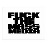 F*CK THE MASS MEDIA POST CARDS