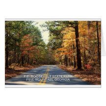 F.D. ROOSEVELT STATE PARK - PINE MOUNTAIN, GEORGIA GREETING CARD