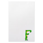 F dragon personalized stationery