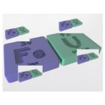 F Flourine as Fe Iron and U Uranium letterhead
