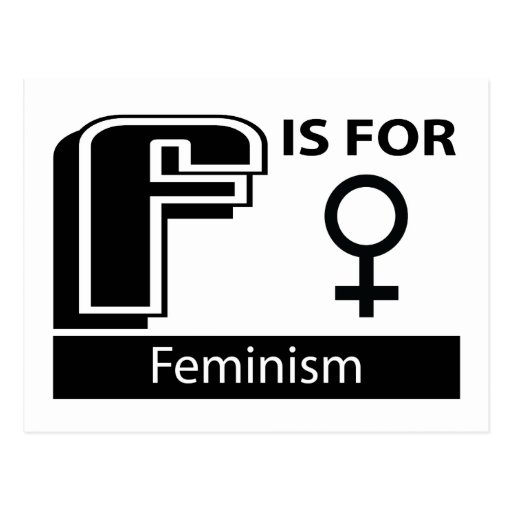 F Is For Feminism Post Card