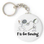 F is for Fencing keychains