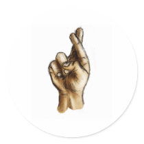 F is for Fingers stickers