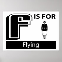 F Is For Flying Print