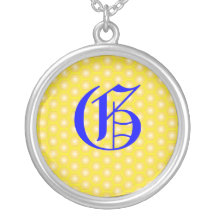 F LETTER ON HONEYCOMB CUSTOM JEWELRY