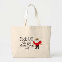 F Off and Merry Christmas Too Bags