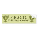 F.R.O.G. bumper stickers