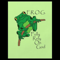F.R.O.G. Fully Rely On God #1 flyers