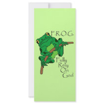 F.R.O.G. Fully Rely On God #1 rack cards by talliktok_katauyak F.R.O.G. Fully Rely On God #1 rack cards