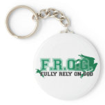 F.R.O.G. - Fully rely on God (green) Keychain