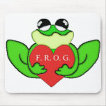 F.R.O.G.I.E. FULLY RELY ON GOD IN EVERTHING mousepads