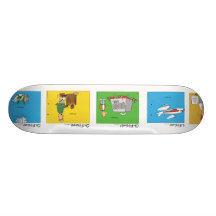 F_SKY1, F_PLANE1, F_AX1, F_WEIGHT1, F_JUGGLER1 SKATEBOARD DECK
